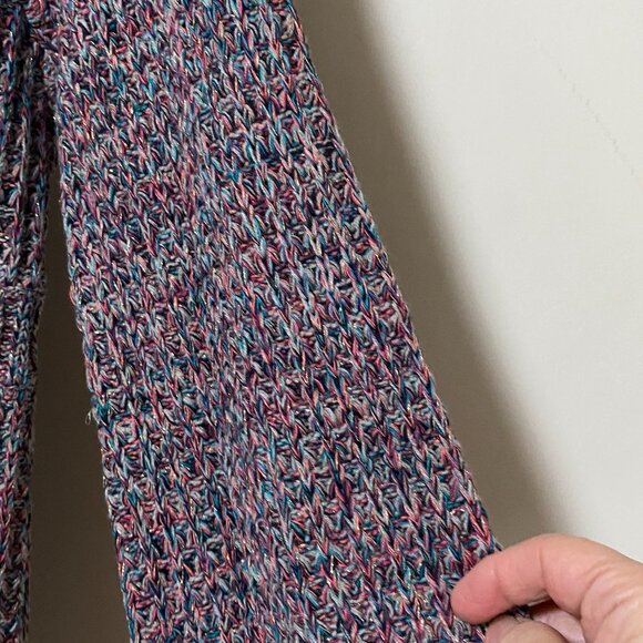 NWT - Style & Co. long sleeve multicolored button-down sweater coat, size XL - Picture 7 of 12